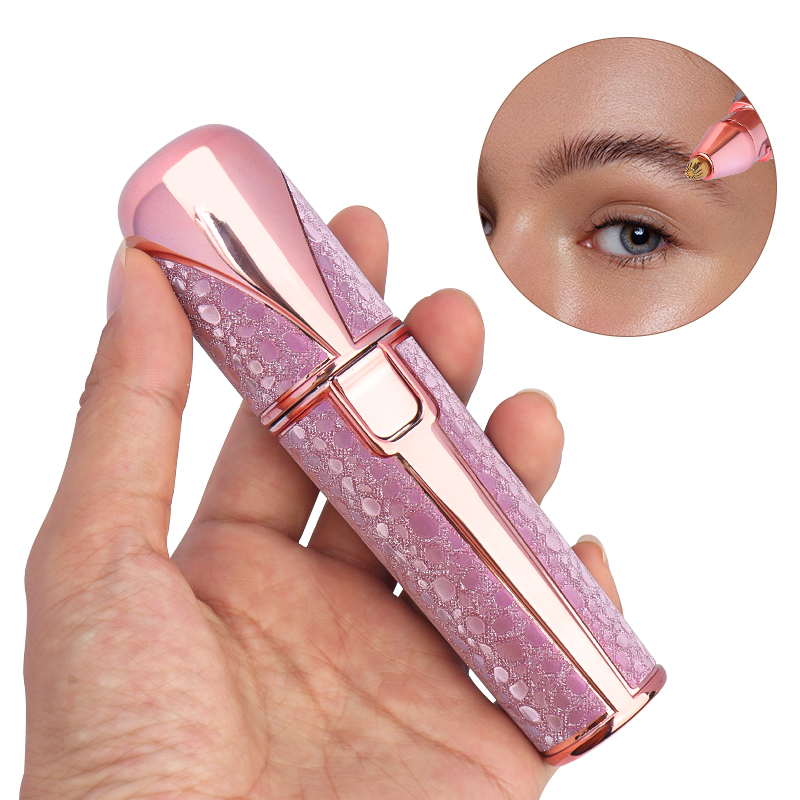 Aftershave - 2-in-1 elektrische wenkbrauwtrimmer Lash Brow Mini-scheerapparaat