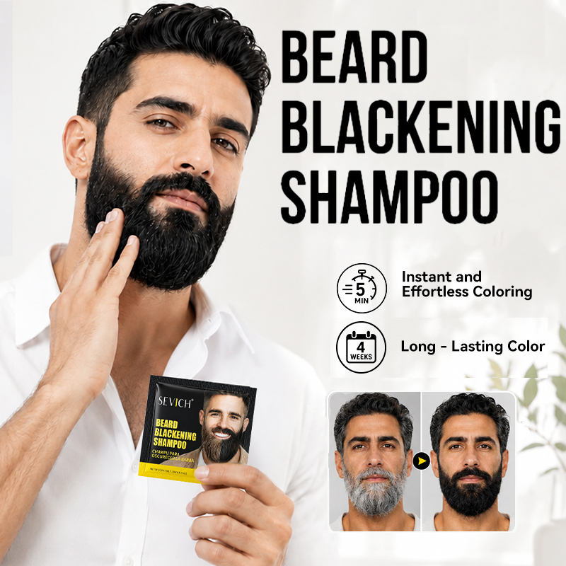 Shaving Cream - 10-pack natuurlijke zwarte baardhaarverf shampoo voor