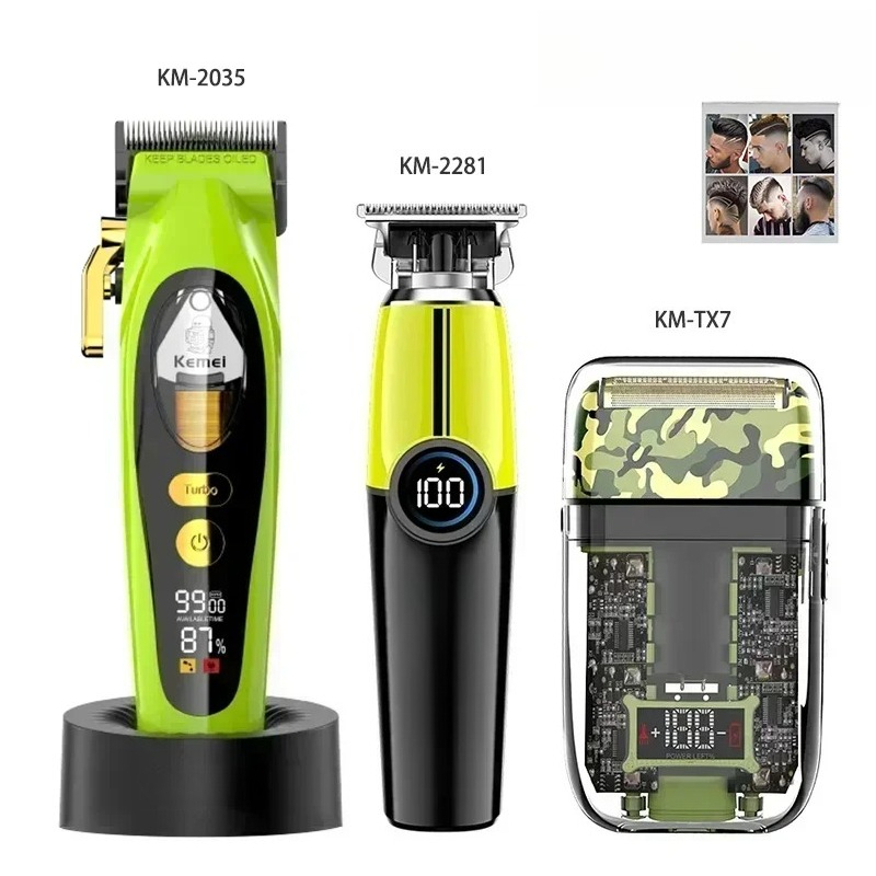 Hair Clipper - Kemei Haarkapper Professionele Haartrimmer Oplaadbare Scheerapparaat