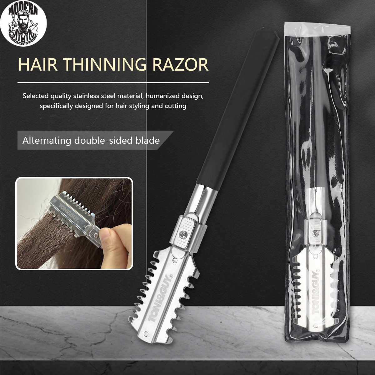 Beard Trimmer - Salon Dubbele Rand Scheermes Haarknipmesjes Handmatige