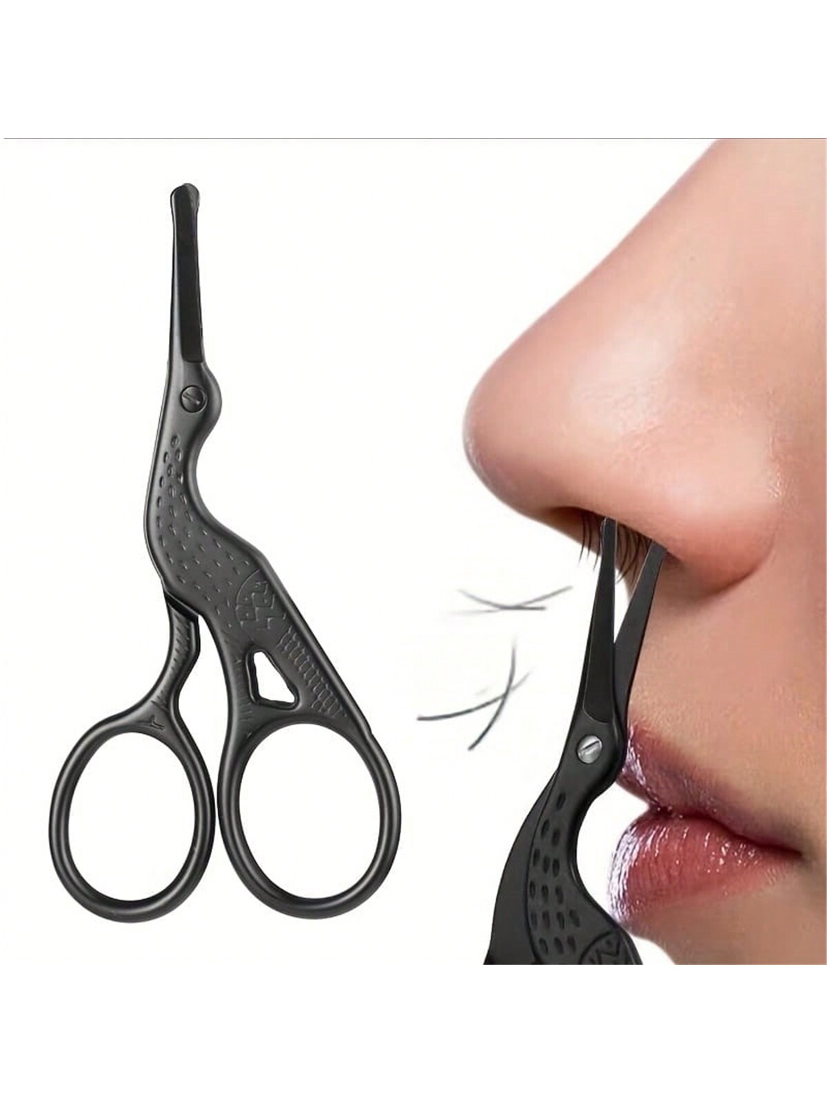 Nose Trimmer - Neushaarschaar, roestvrijstalen trimmer met afgeronde punt,