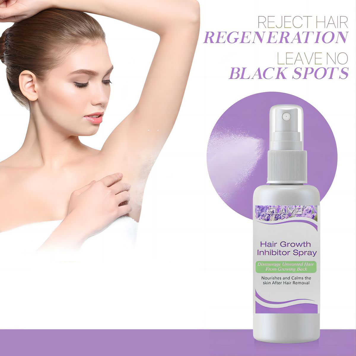 Shaving Cream - Permanente haargroeiverwijdering Remmer Spray Baard Bikini