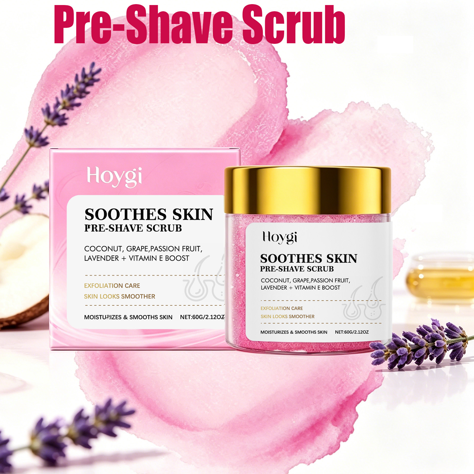 Shaving Cream - Pre-Shave Scrub Zachte Exfoliërende Lichaamsscrub voor