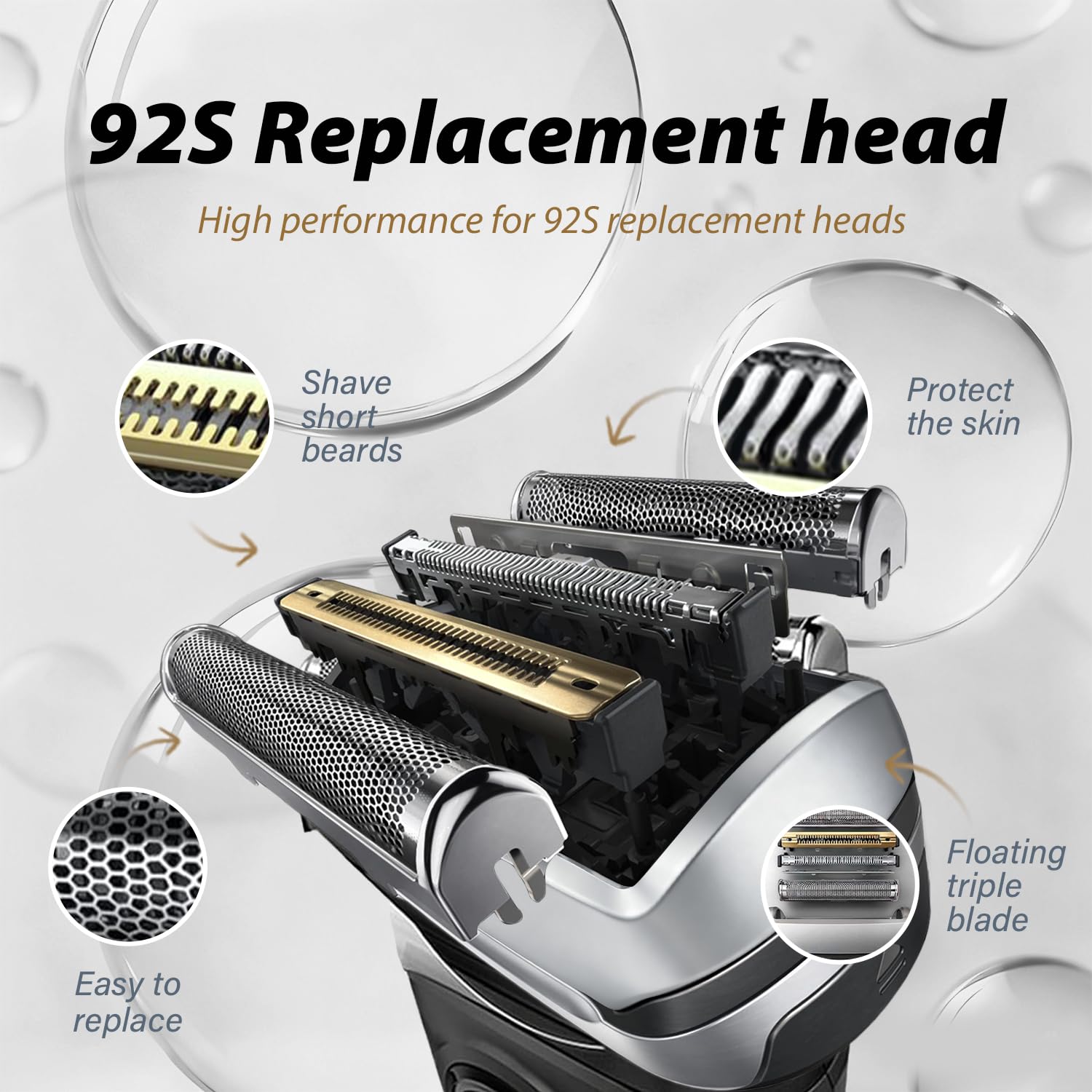 Nieuwe 92S vervangende folieko - Electric Shaver Rotary recensie en prijs