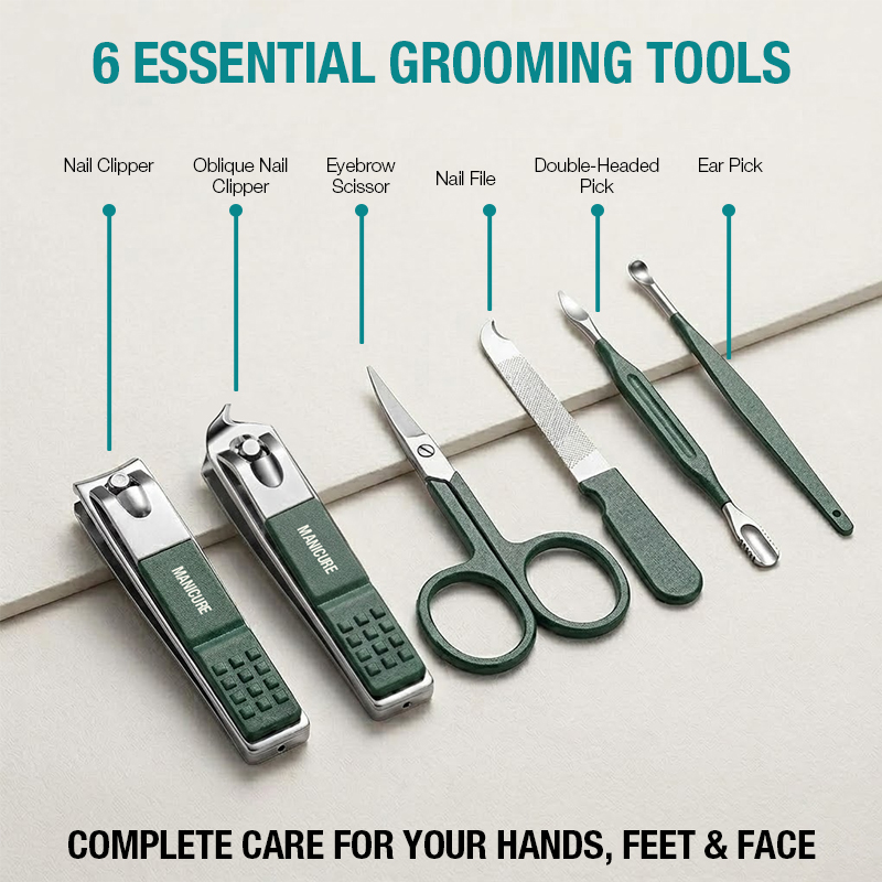 6-IN-1 draagbare nagelknippers - Mens Grooming Travel Kit recensie en prijs