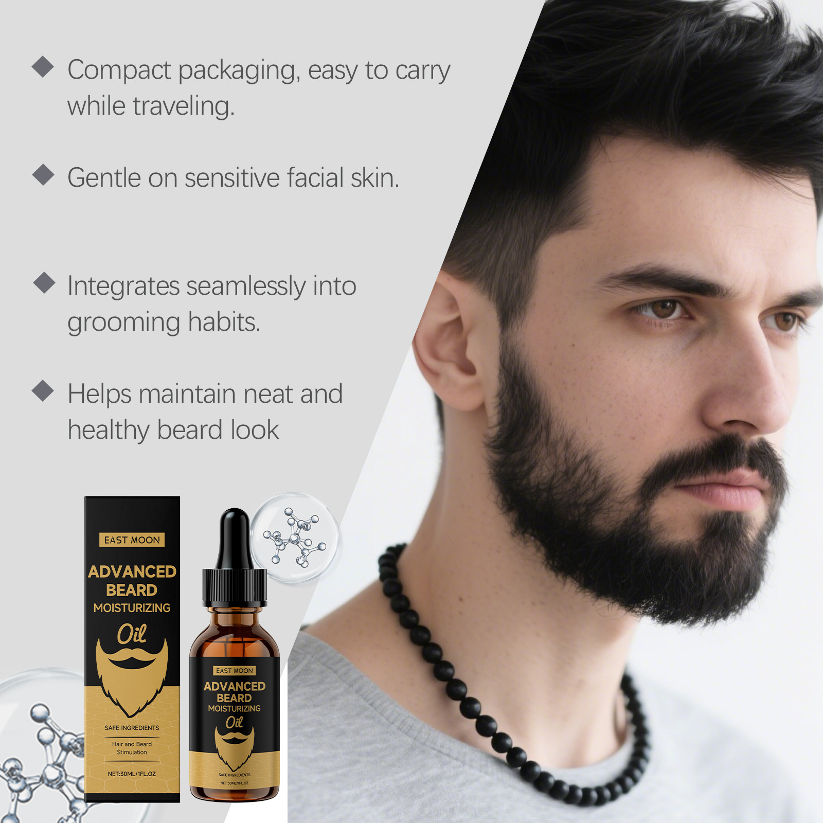 Oosterse Maan Rozemarijn Baard - Beard Oil recensie en prijs