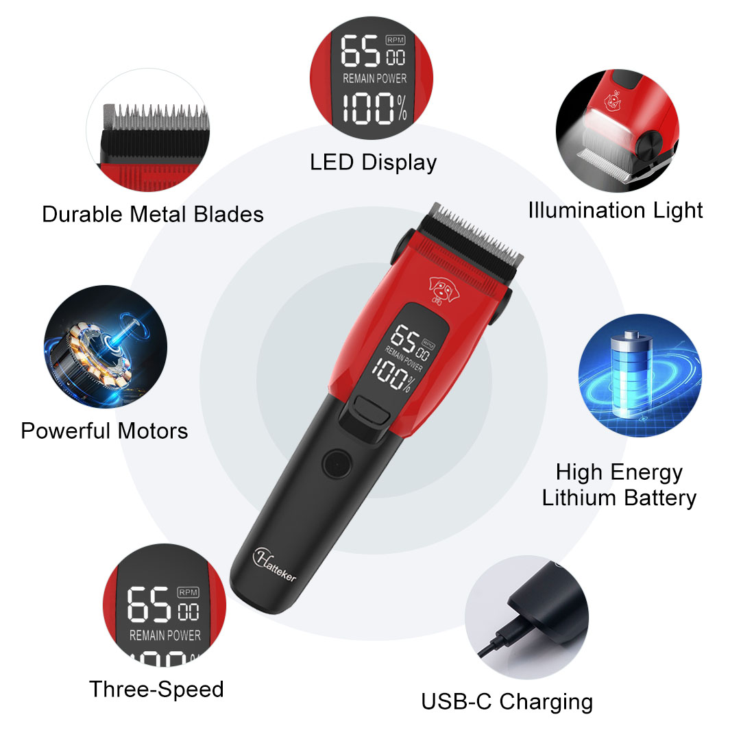 Hatteker Elektrische Honden- e - Grooming Kit recensie en prijs
