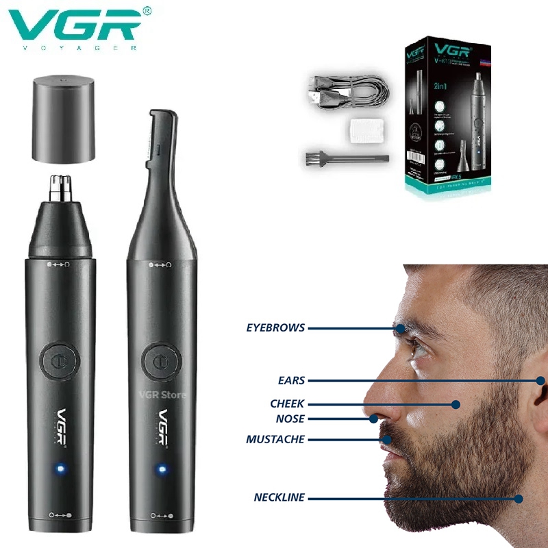 VGR Wasbare neushaartrimmer Ba - Nose Trimmer recensie en prijs