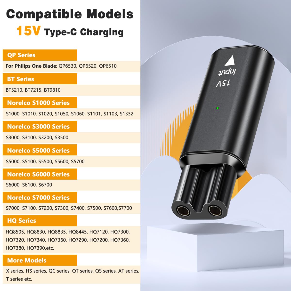 Brangdy 15V HQ8505 Type-C Sche - Electric Shaver Rotary recensie en prijs