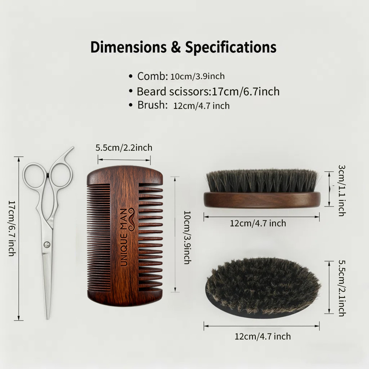 UNIQUE MAN baardset voor heren - Grooming Kit recensie en prijs
