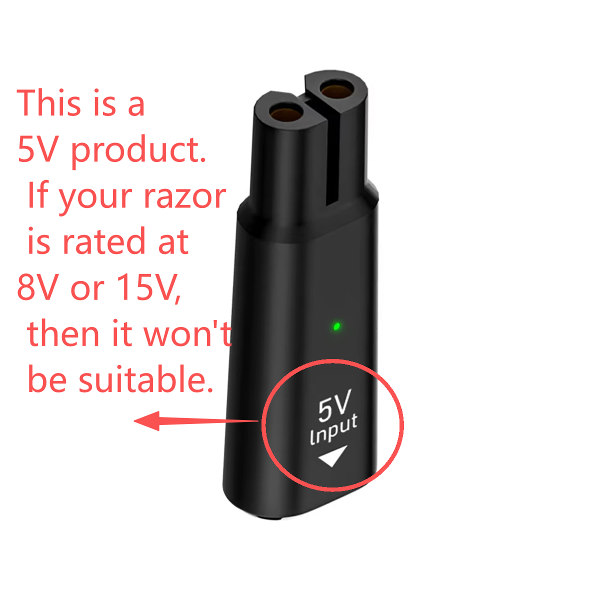 5V 15V USB Type C Oplaadadapte - Electric Shaver Rotary recensie en prijs